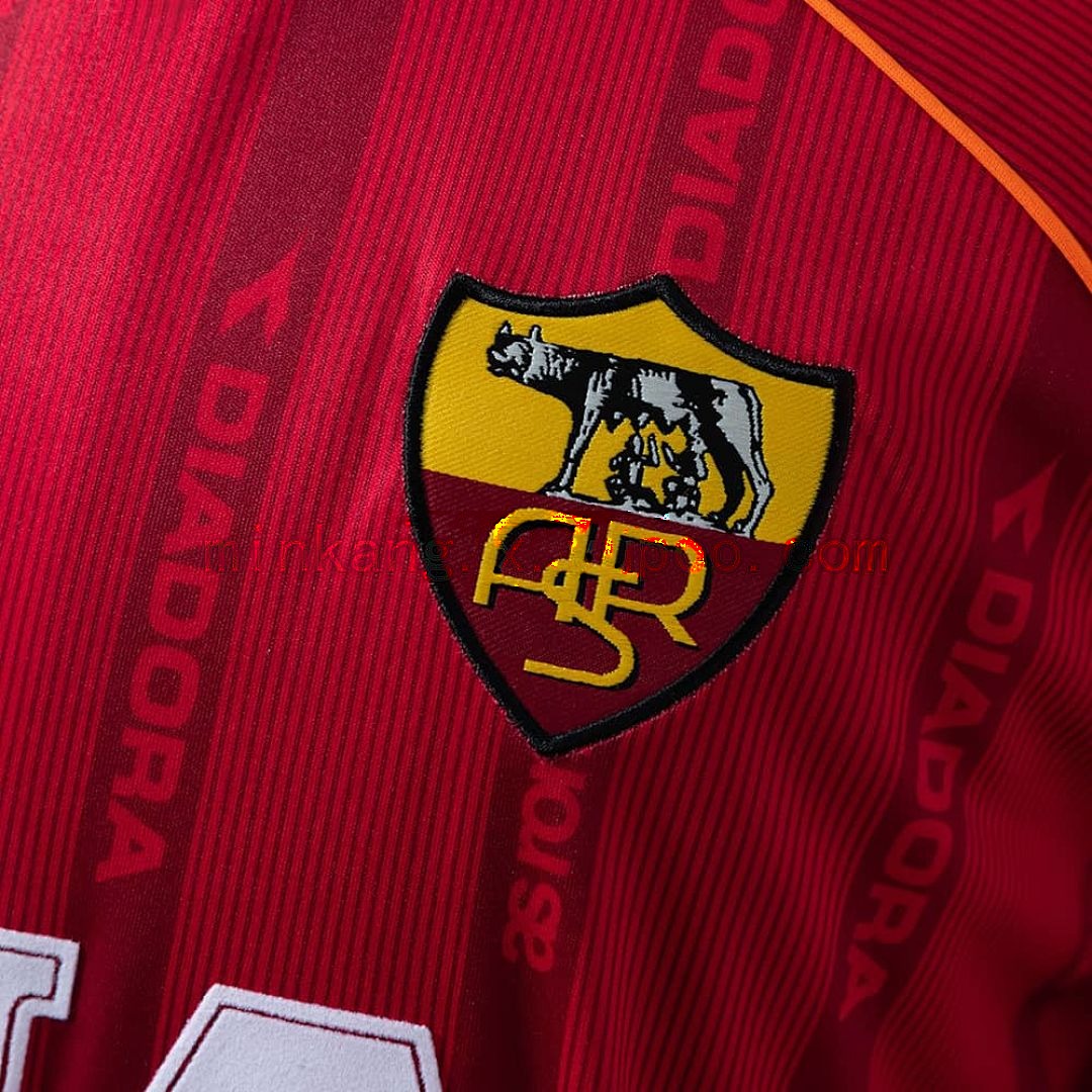 Roma 99_00 domicile manche longue rétro maillot S-XXL 5