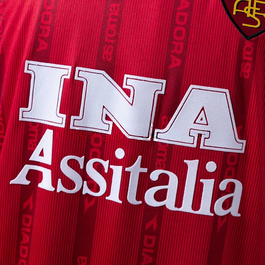 Roma 99_00 domicile manche longue rétro maillot S-XXL 6