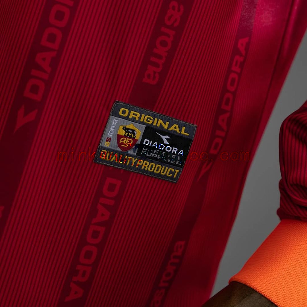 Roma 99_00 domicile manche longue rétro maillot S-XXL 8