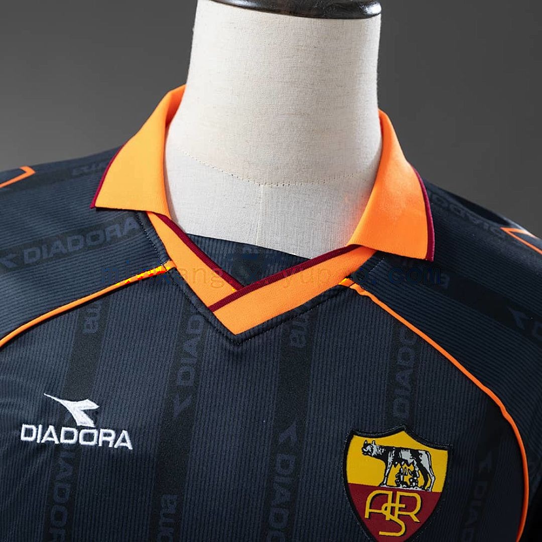 Roma 99_00 Third Away Long-Sleeved Retro Jersey S-4XL 8