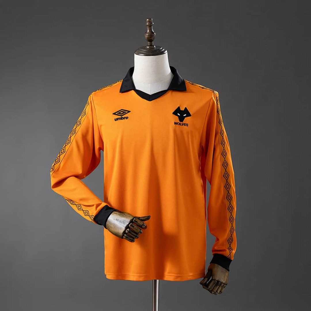 Wolves 80_81 Home Long-Sleeve Retro Jersey S-XXL