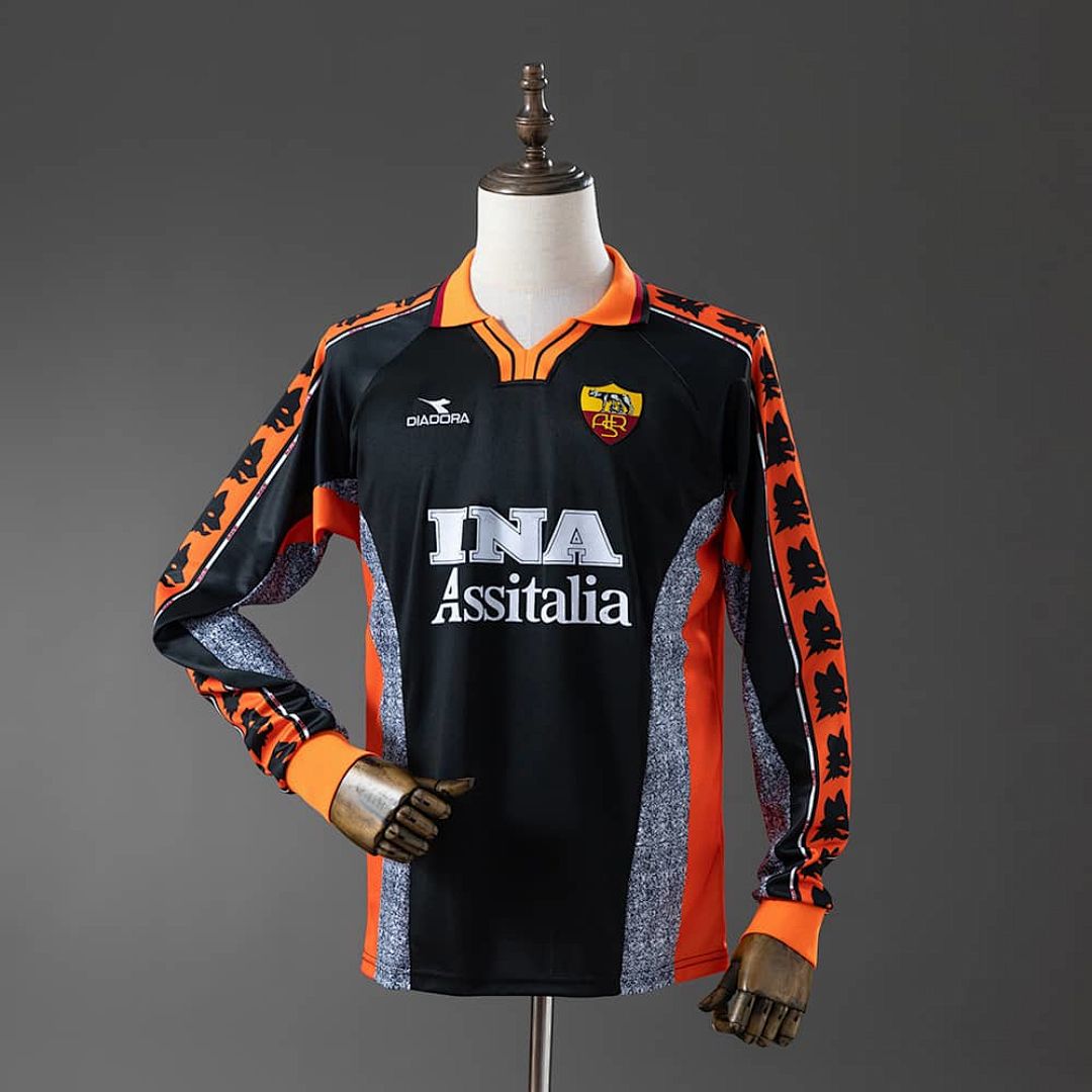 Roma 98_99 Third Away Long-Sleeve Retro Jersey S-XXL