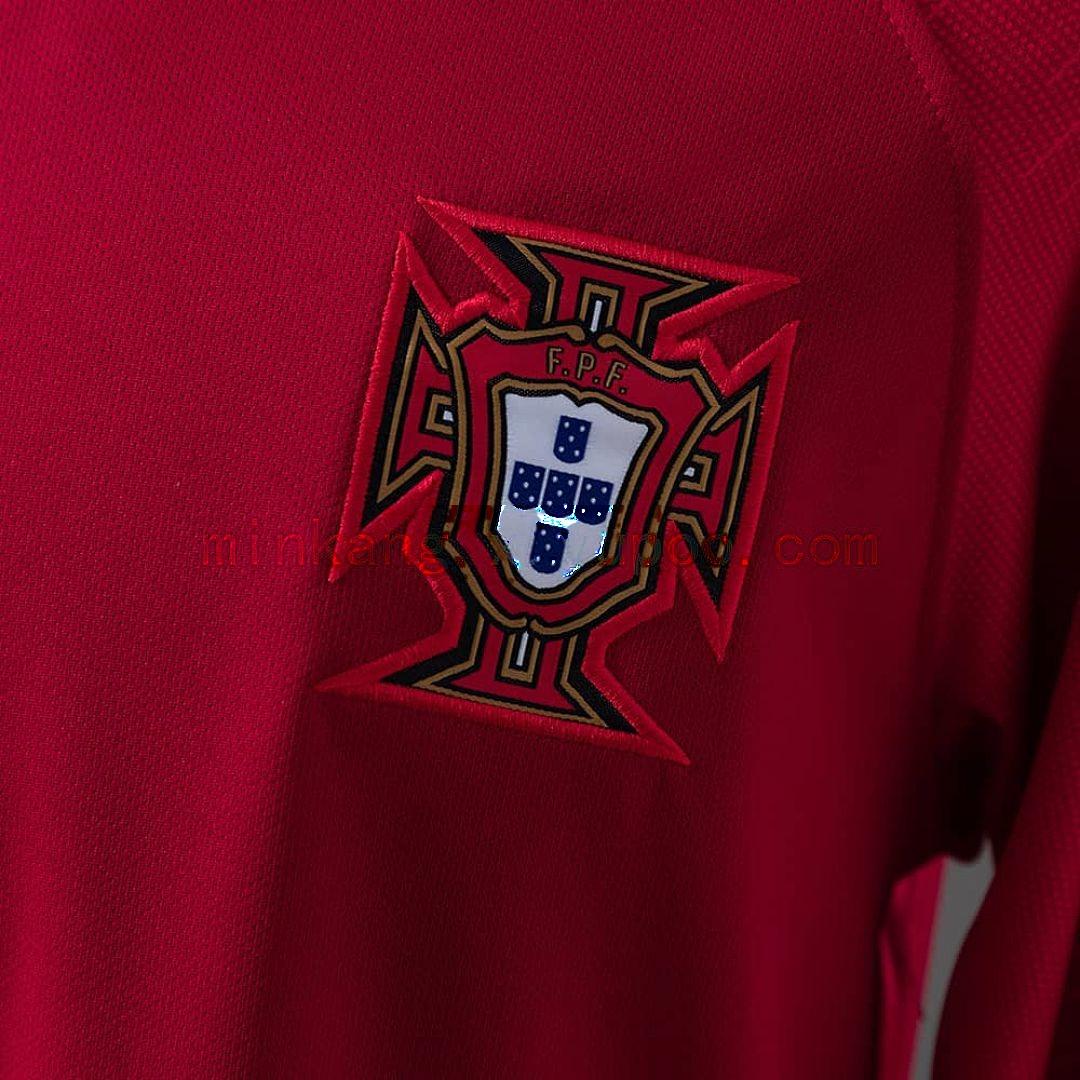 Portugal 2018 Home Long-Sleeved Retro Jersey S-XXL 6