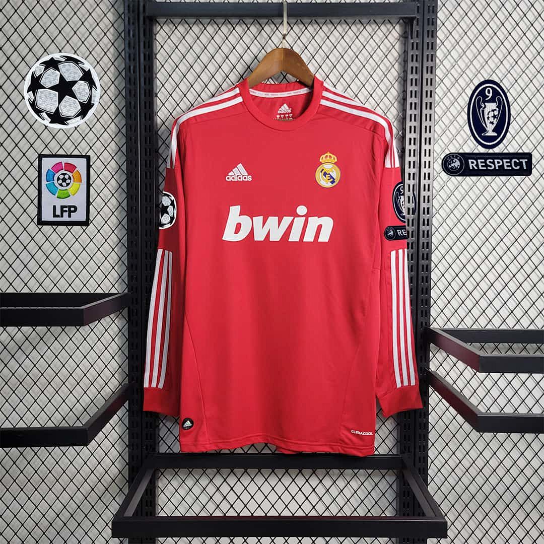 11-12 Real Madrid red away long sleeve 11