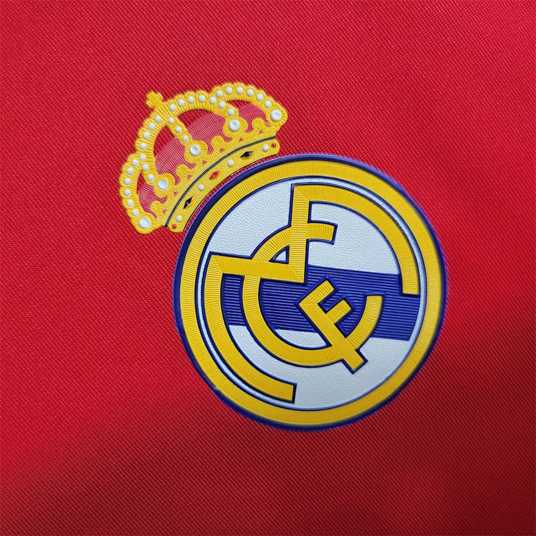 11-12 Real Madrid red away long sleeve 4