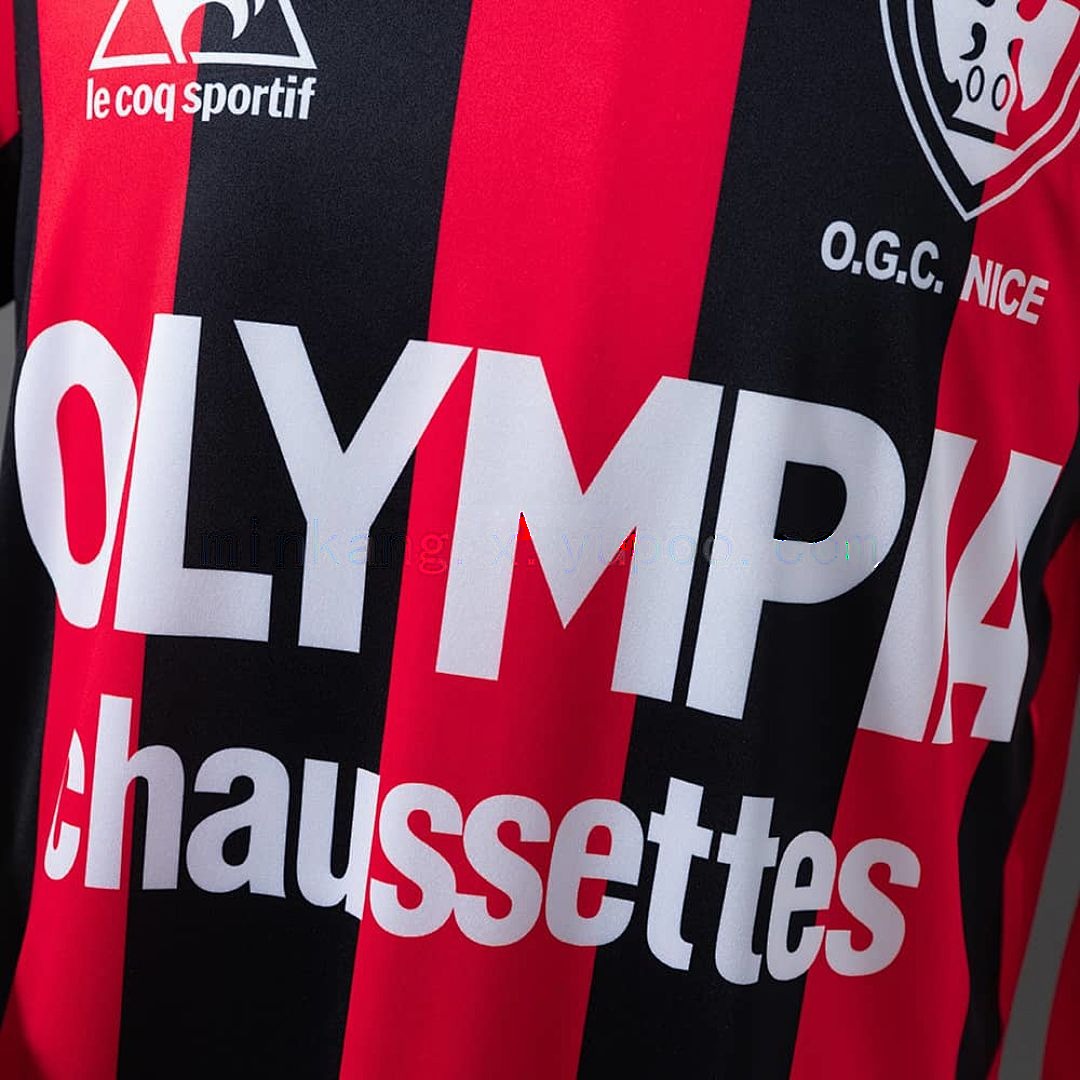 OGC Nice 77_78 Home Long-Sleeve Retro Jersey S-XXL 6