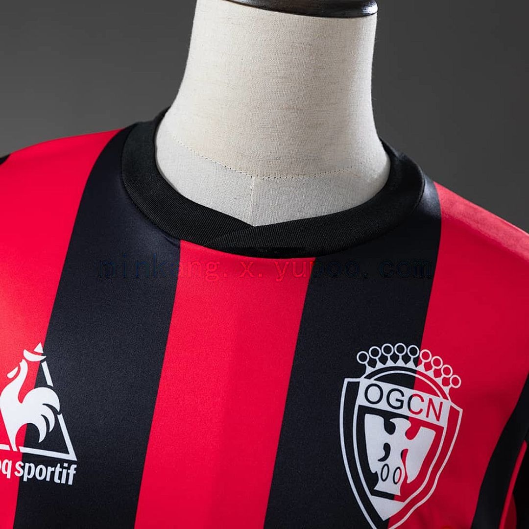 OGC Nice 77_78 Home Long-Sleeve Retro Jersey S-XXL 7