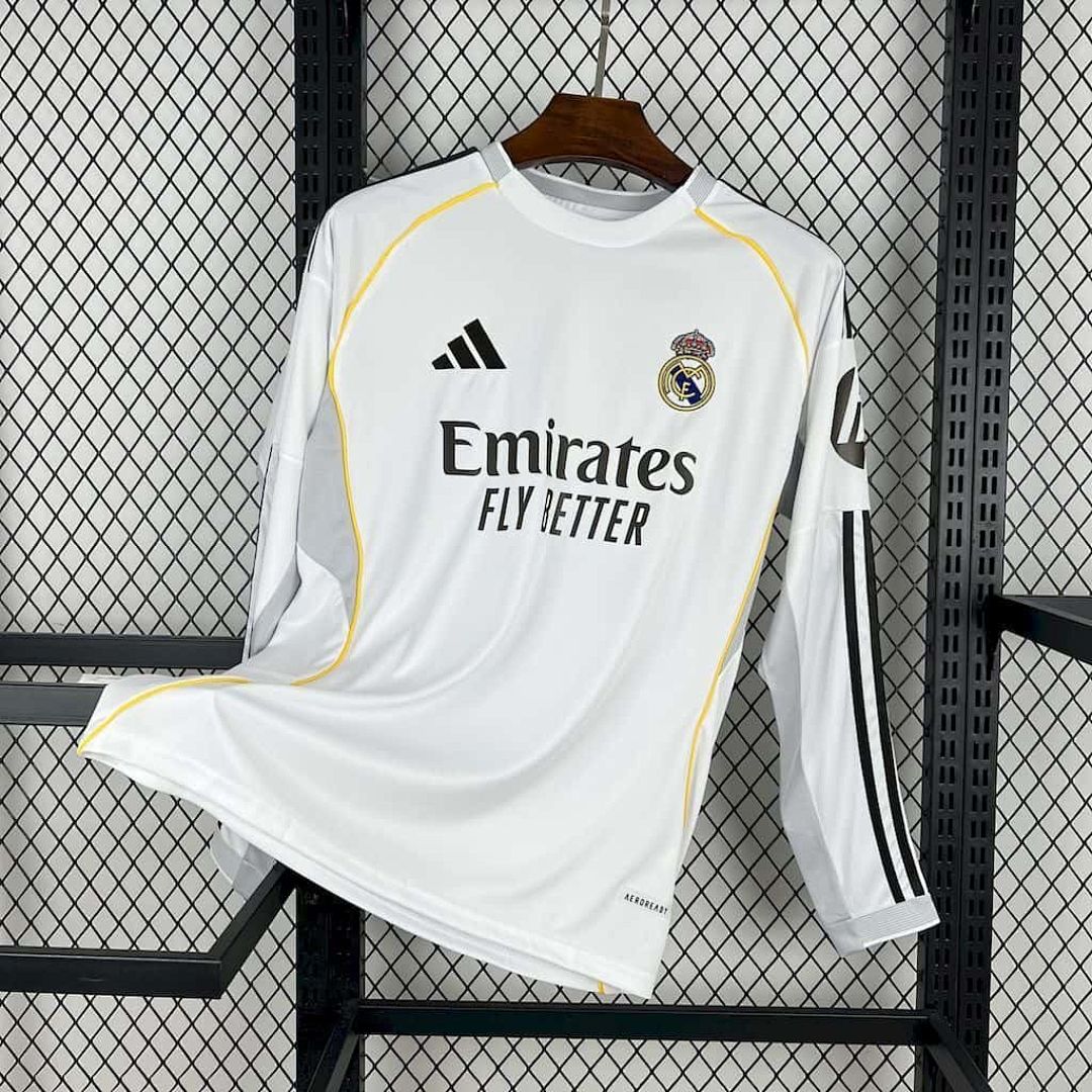 25-26 Long sleeves Real Madrid Home Kit S-4XL