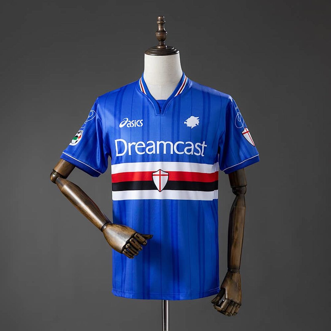Sampdoria 00_01 Home Retro Jersey S-XXL