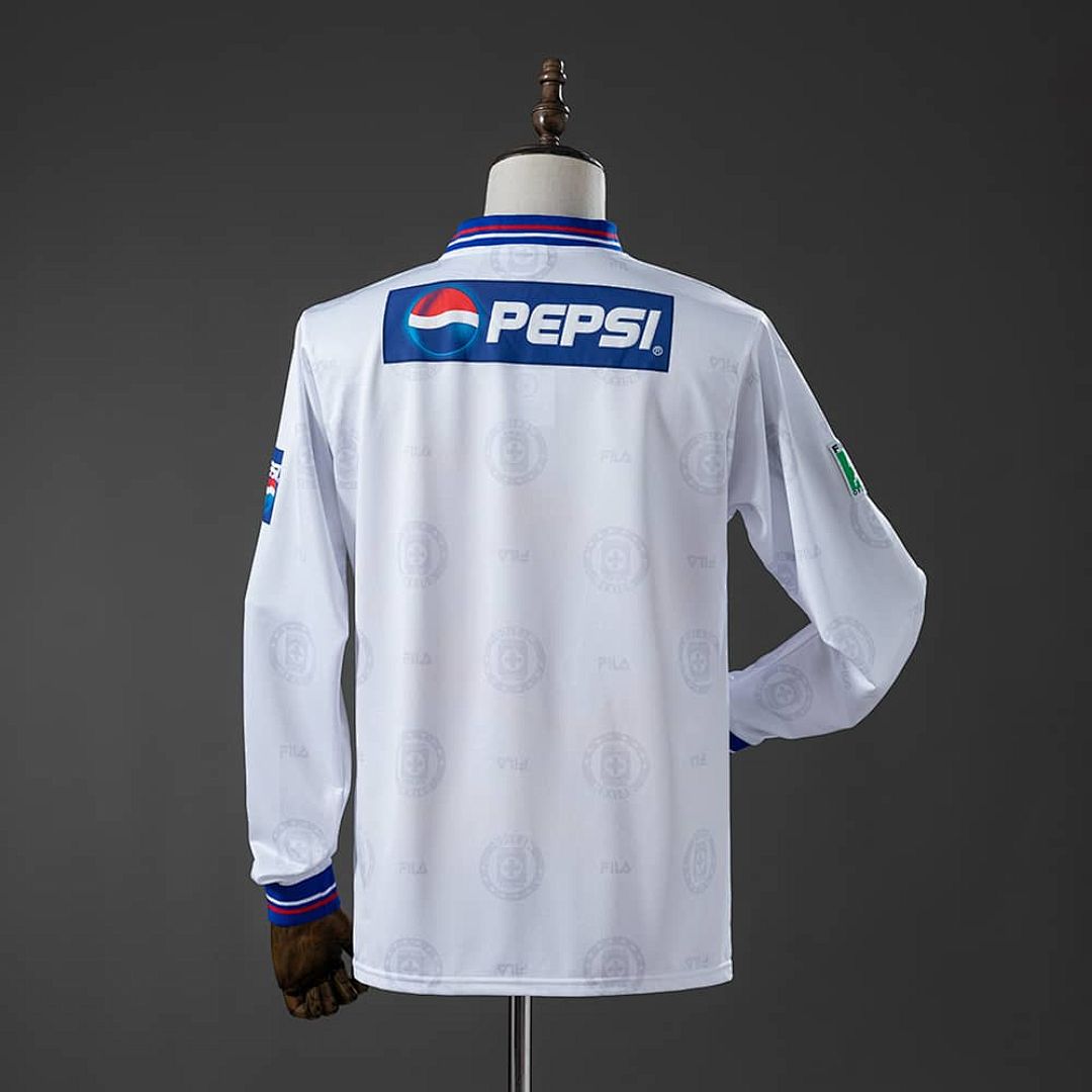 Cruz Azul 1998 Away Long-Sleeve Retro Jersey S-XXL 2