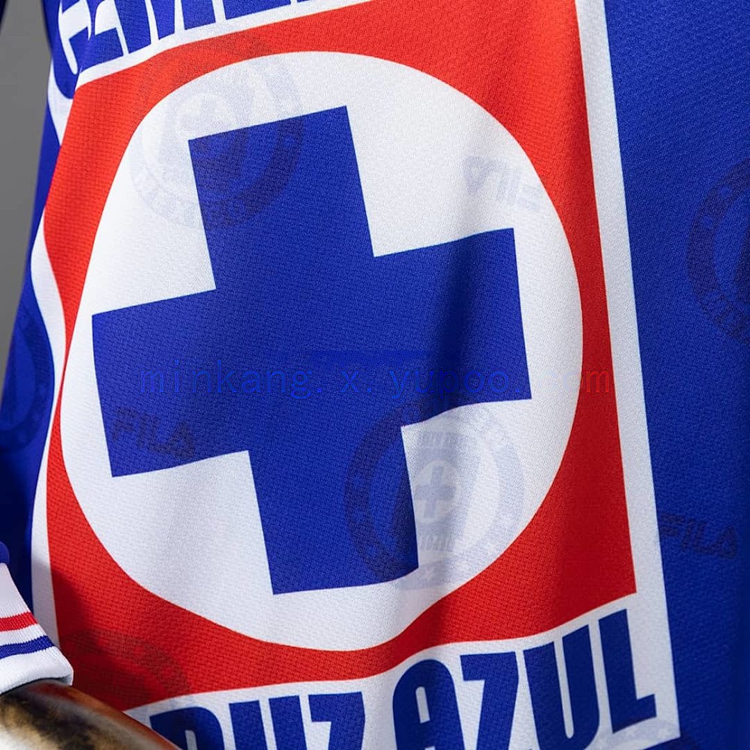 Cruz Azul 1998 Home Long-Sleeve Retro Jersey S-XXL 7