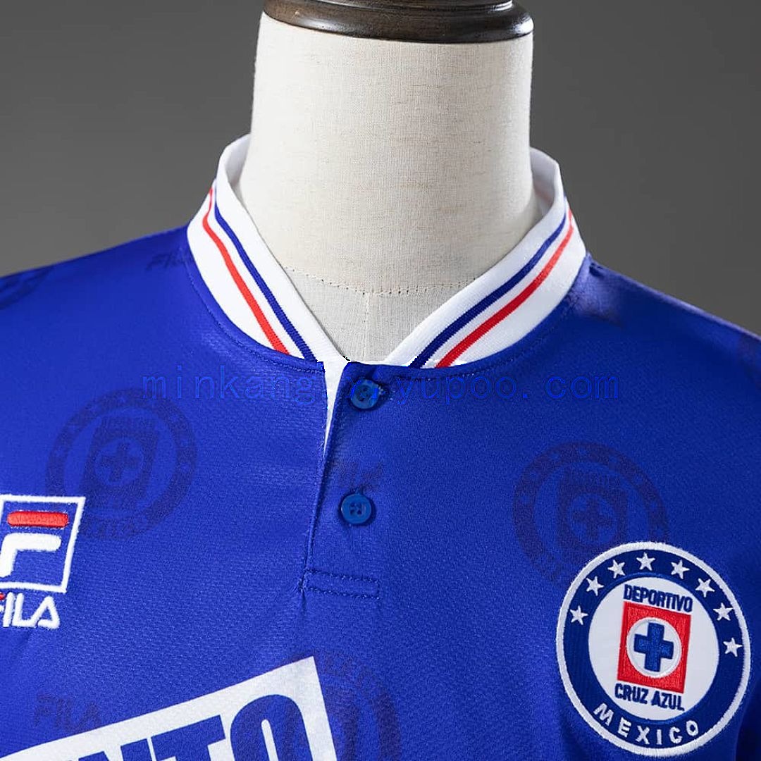 Cruz Azul 1998 Home Long-Sleeve Retro Jersey S-XXL 8