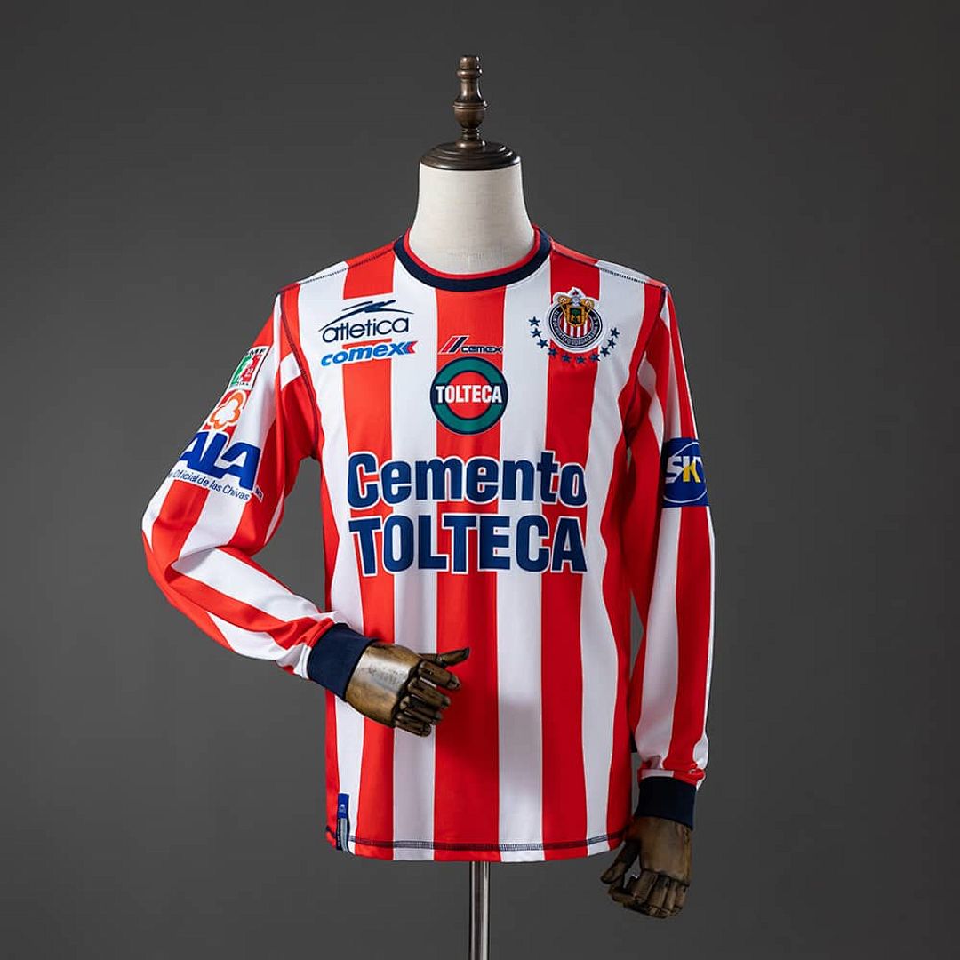 Guadalajara 02_03 Home Long-sleeved Retro Jersey S-XXL