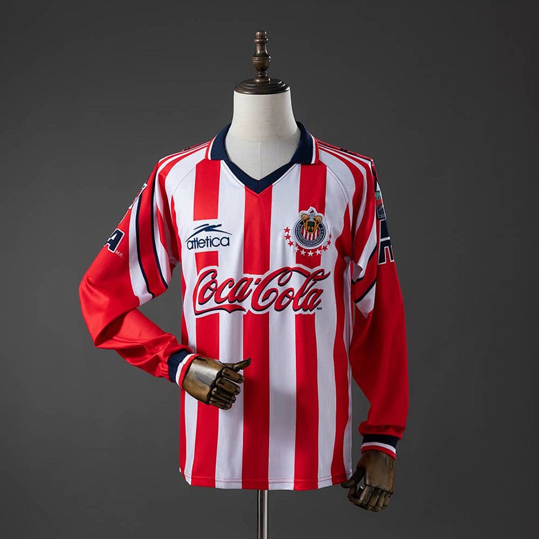 Guadalajara 98_99 Home Long-Sleeve Retro Jersey S-XXL