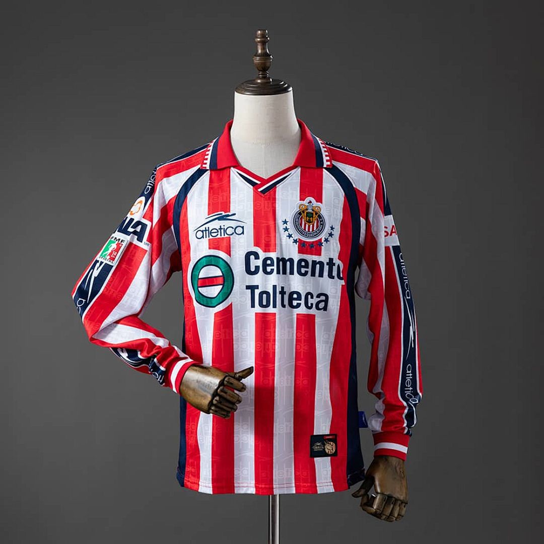 Guadalajara 99_00 Home Long-sleeved Retro Jersey S-XXL