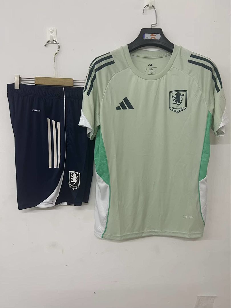 25_26 Aston Villa training jersey light green S-3XL