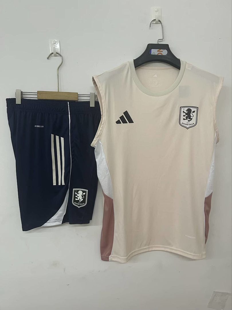 25_26 Aston Villa training suit pink S-3XL