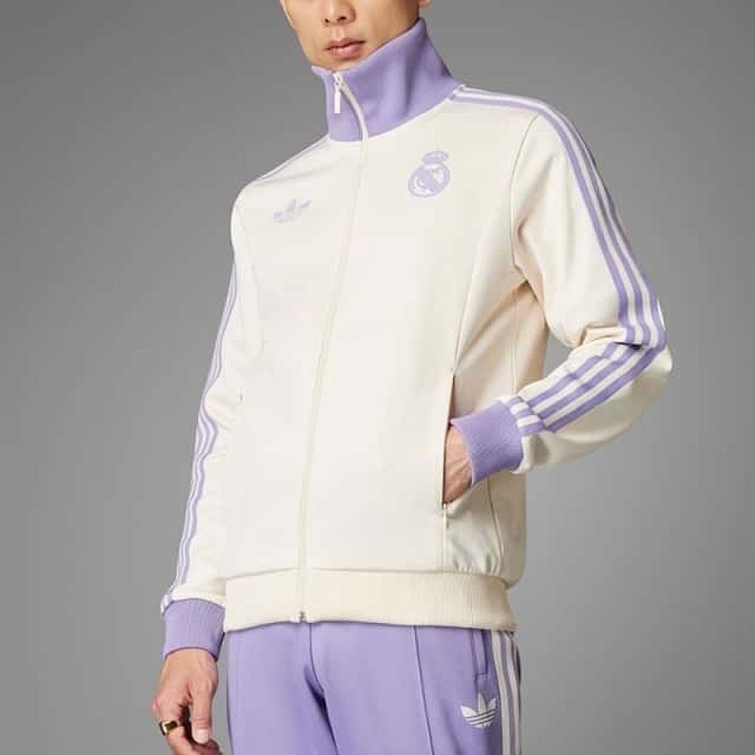 25-26 Real Madrid Long Sleeve Training Suit Purple &amp; White Cheap Soccer Jerseys Yupoo 10
