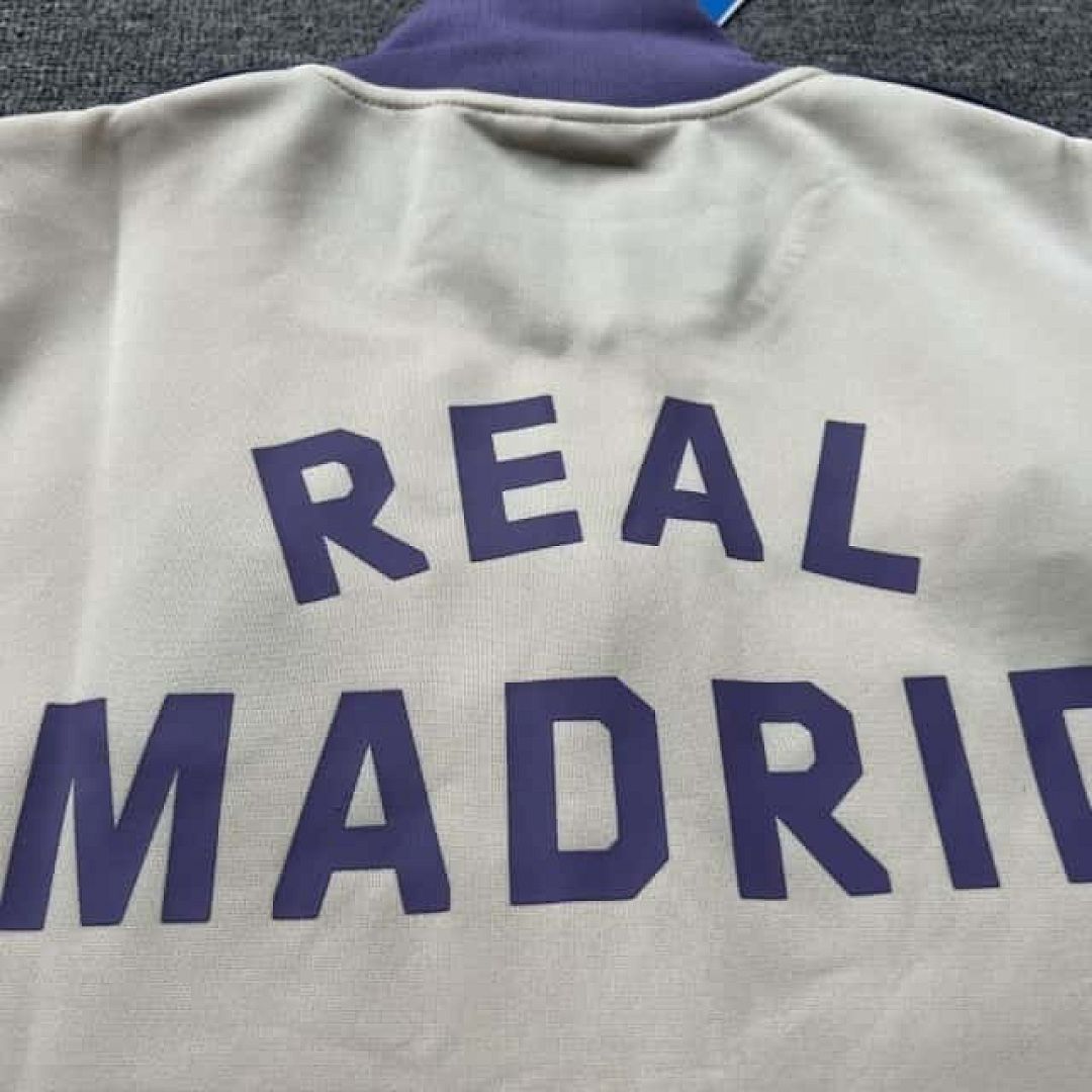 25-26 Real Madrid Long Sleeve Training Suit Purple &amp; White Cheap Soccer Jerseys Yupoo 4