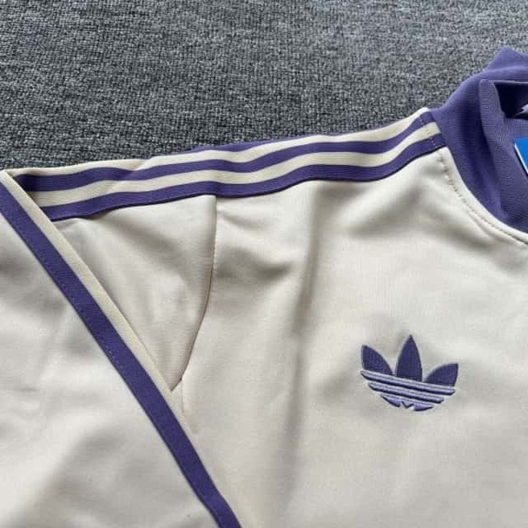 25-26 Real Madrid Long Sleeve Training Suit Purple &amp; White Cheap Soccer Jerseys Yupoo 6