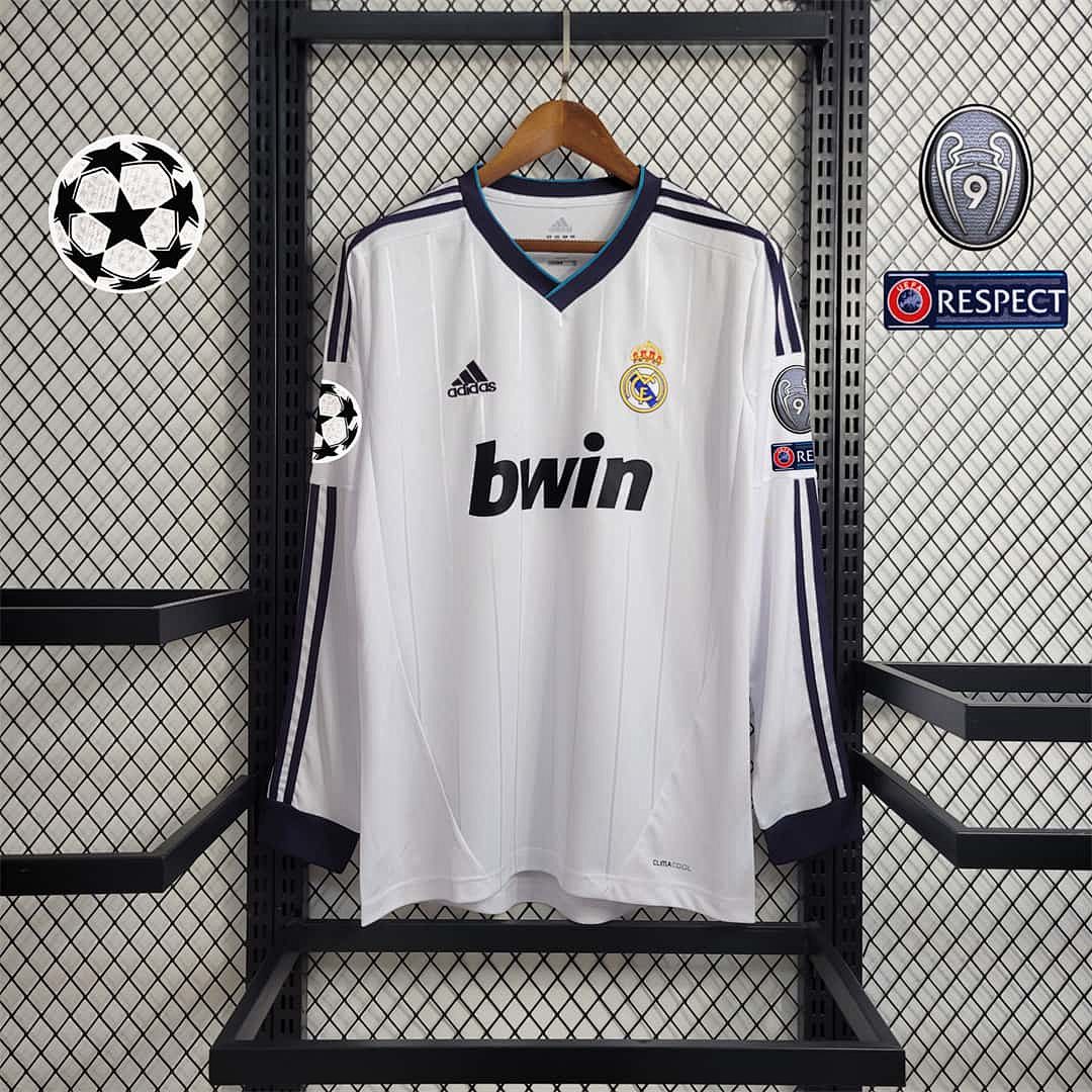 12-13 Real Madrid home long sleeve