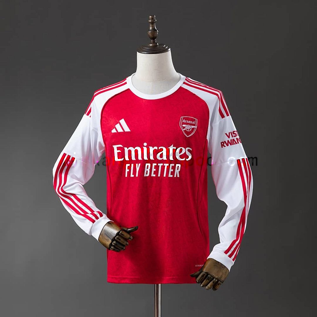 Arsenal 25_26 Home Long Sleeve Jersey S-4XL