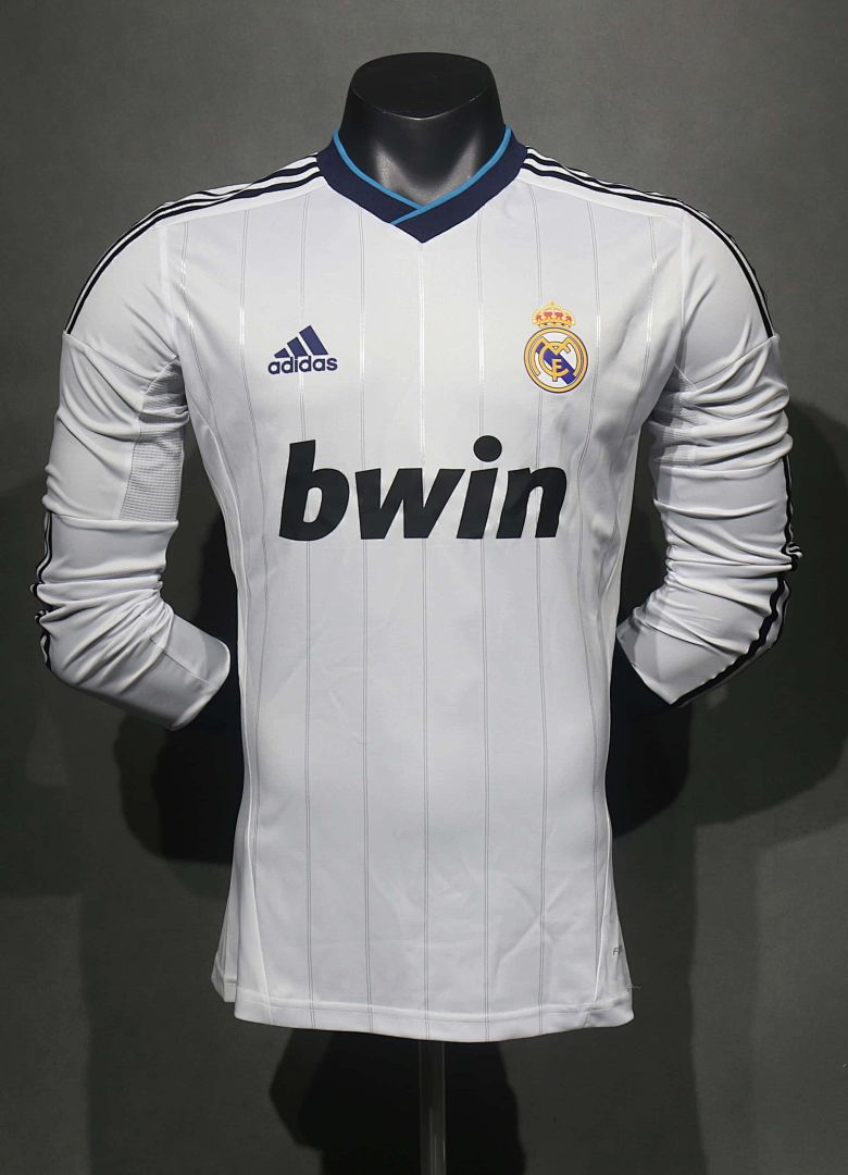 12-13 Retro Player Real Madrid Home Kit Long Sleeve Cheap Football Jersey Wholesale Yupoo
