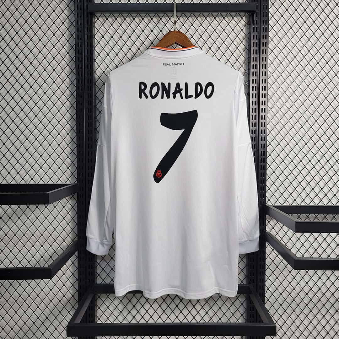 13-14 Real Madrid home long sleeves 5