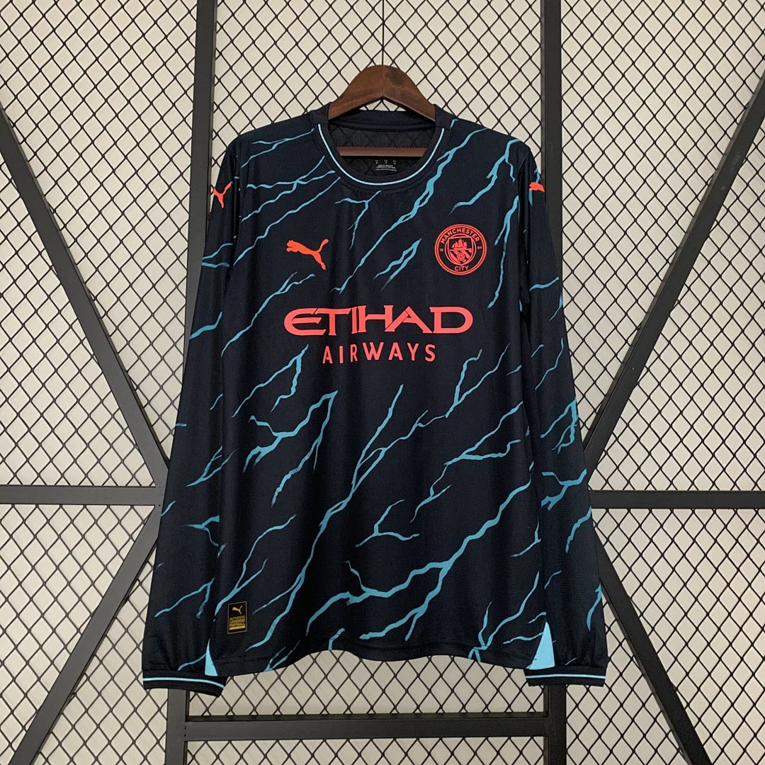 23_24 Long sleeve Manchester City third away S-3XL