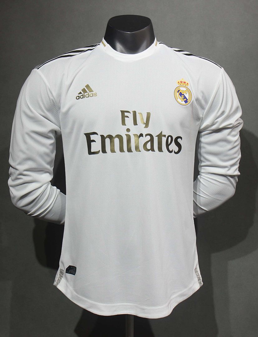 19-20 Retro Player Real Madrid Home Kit Long Sleeve Cheap Football Jersey Wholesale Yupoo