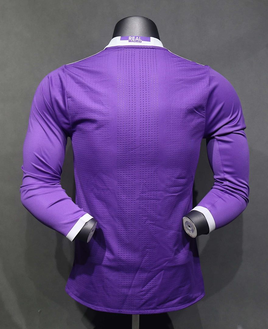 16-17 Retro Player Real Madrid Away Kit Long Sleeve Cheap Football Jersey Wholesale Yupoo 5