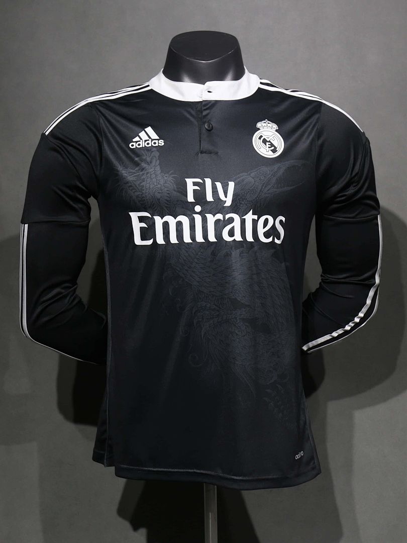14-15 Retro Player Real Madrid Third Away Kit Long Sleeve Cheap Football Jersey Wholesale Yupoo