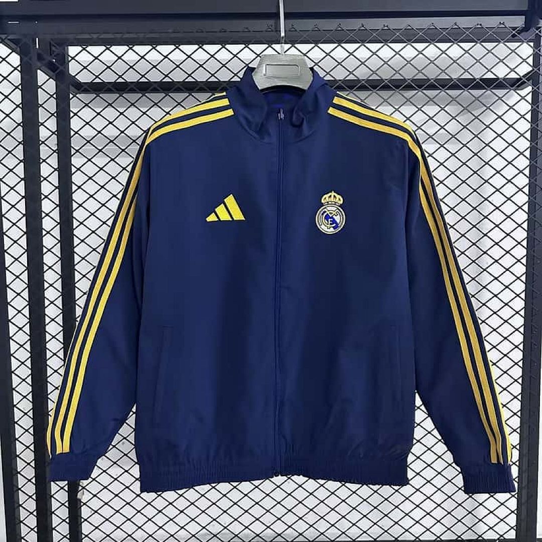 25-26 Real Madrid Reversible Double-Sides Windbreaker Jacket S-3XL
