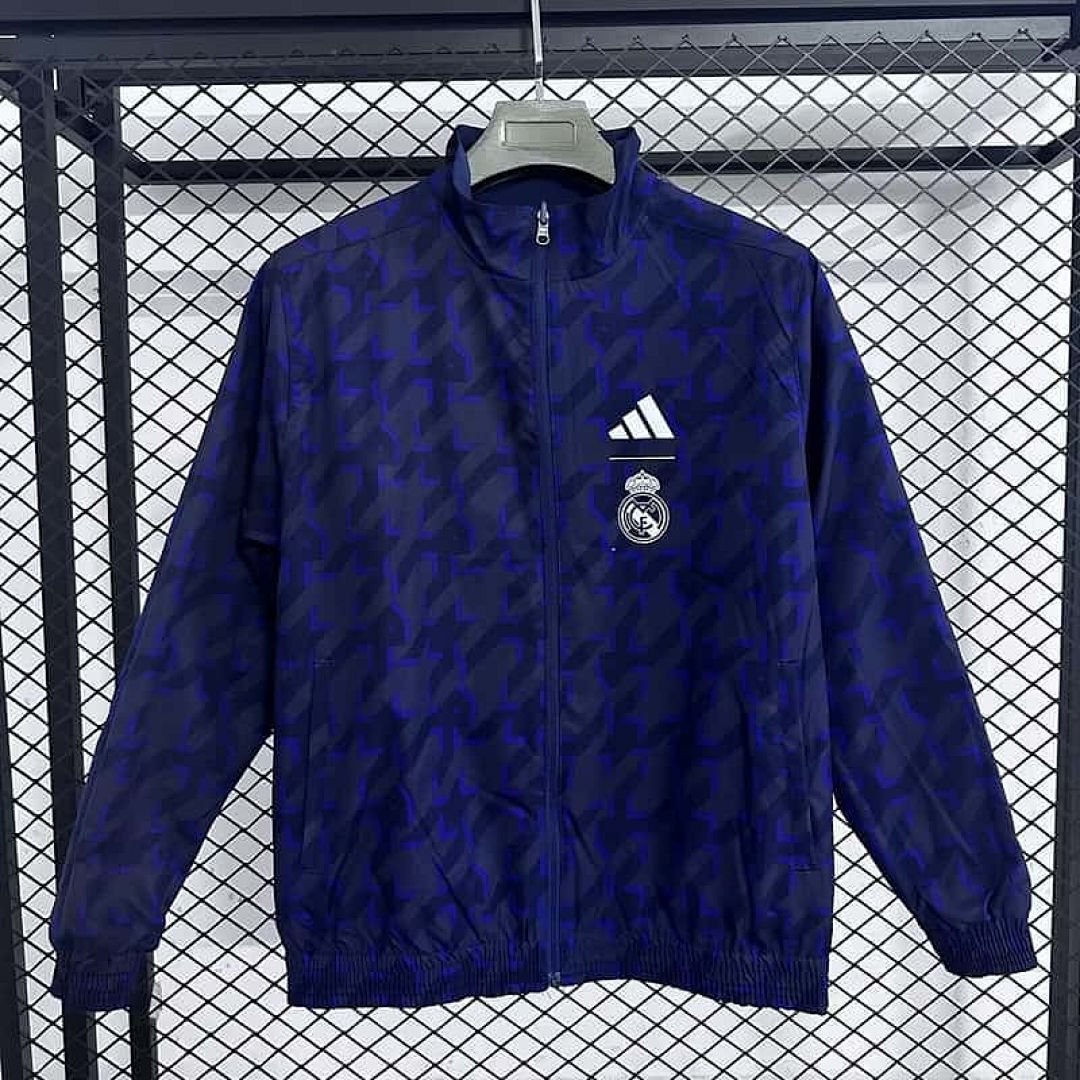 25-26 Real Madrid Reversible Double-Sides Windbreaker Jacket S-3XL 5