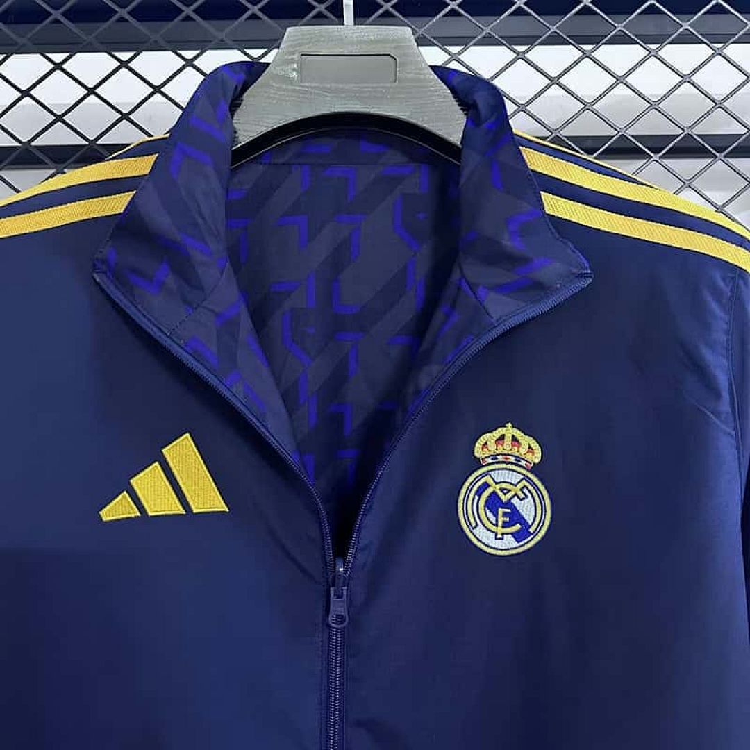 25-26 Real Madrid Reversible Double-Sides Windbreaker Jacket S-3XL 7