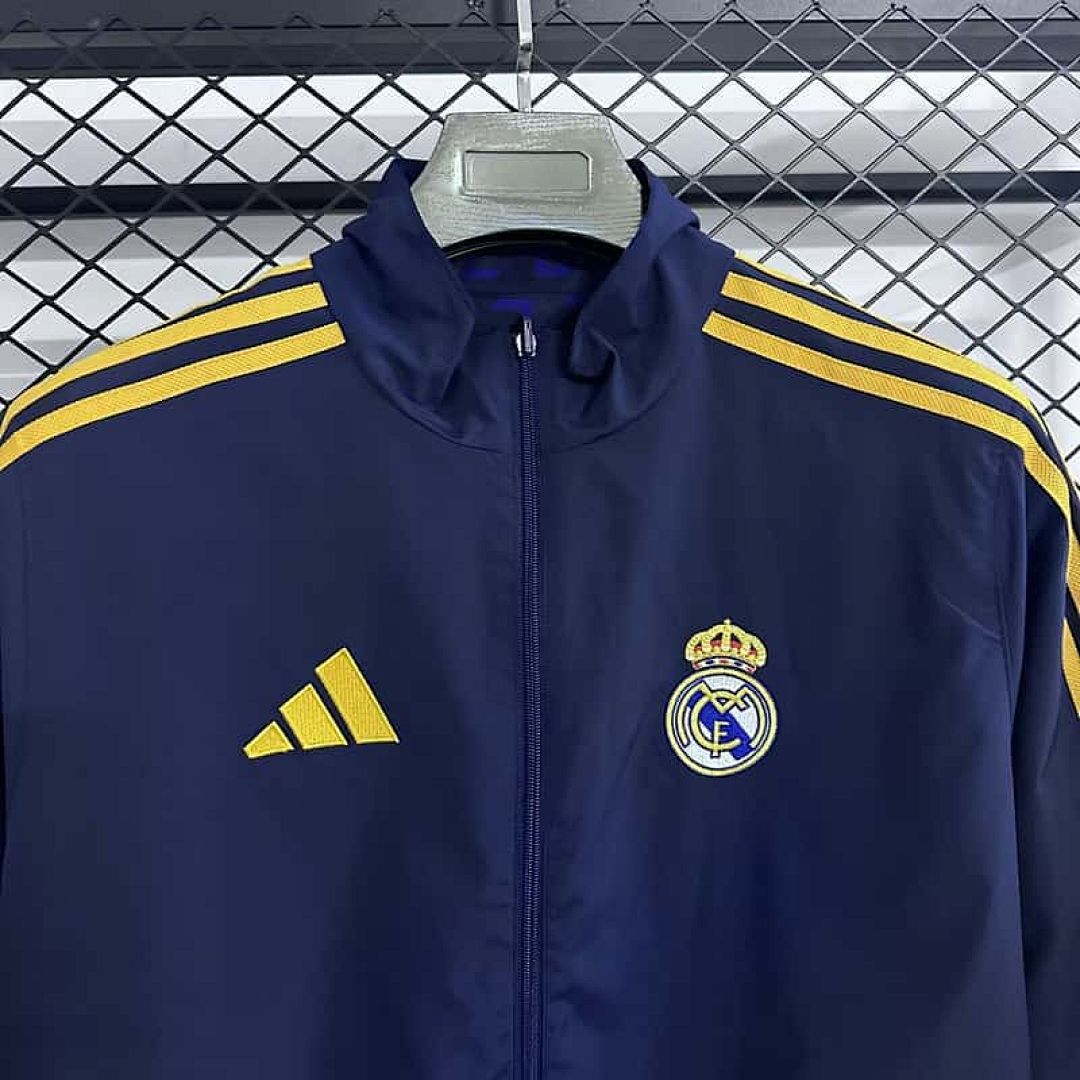 25-26 Real Madrid Reversible Double-Sides Windbreaker Jacket S-3XL 8