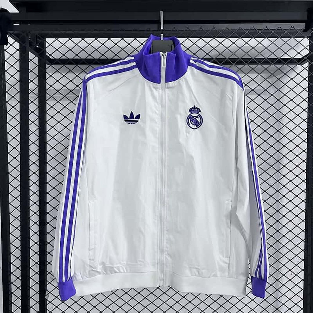 25-26 Real Madrid Windbreaker Jacket Kit S-3XL Cheap Football Jersey Wholesale Yupoo