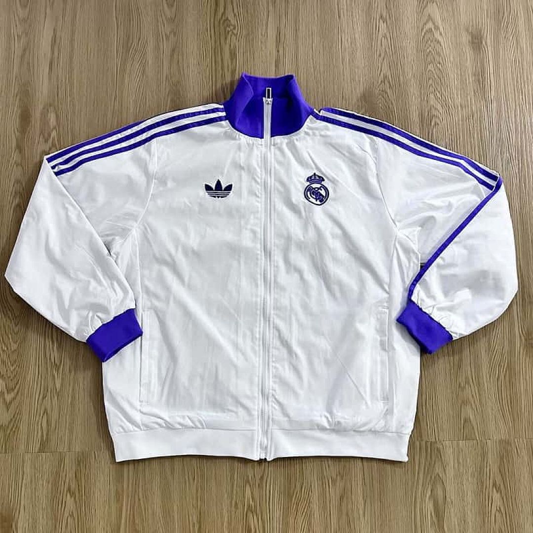 25-26 Real Madrid Windbreaker Jacket Kit S-3XL Cheap Football Jersey Wholesale Yupoo 4