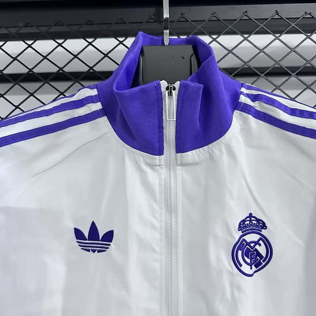 25-26 Real Madrid Windbreaker Jacket Kit S-3XL Cheap Football Jersey Wholesale Yupoo 5