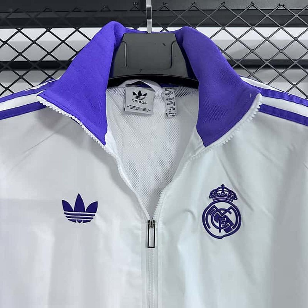 25-26 Real Madrid Windbreaker Jacket Kit S-3XL Cheap Football Jersey Wholesale Yupoo 7