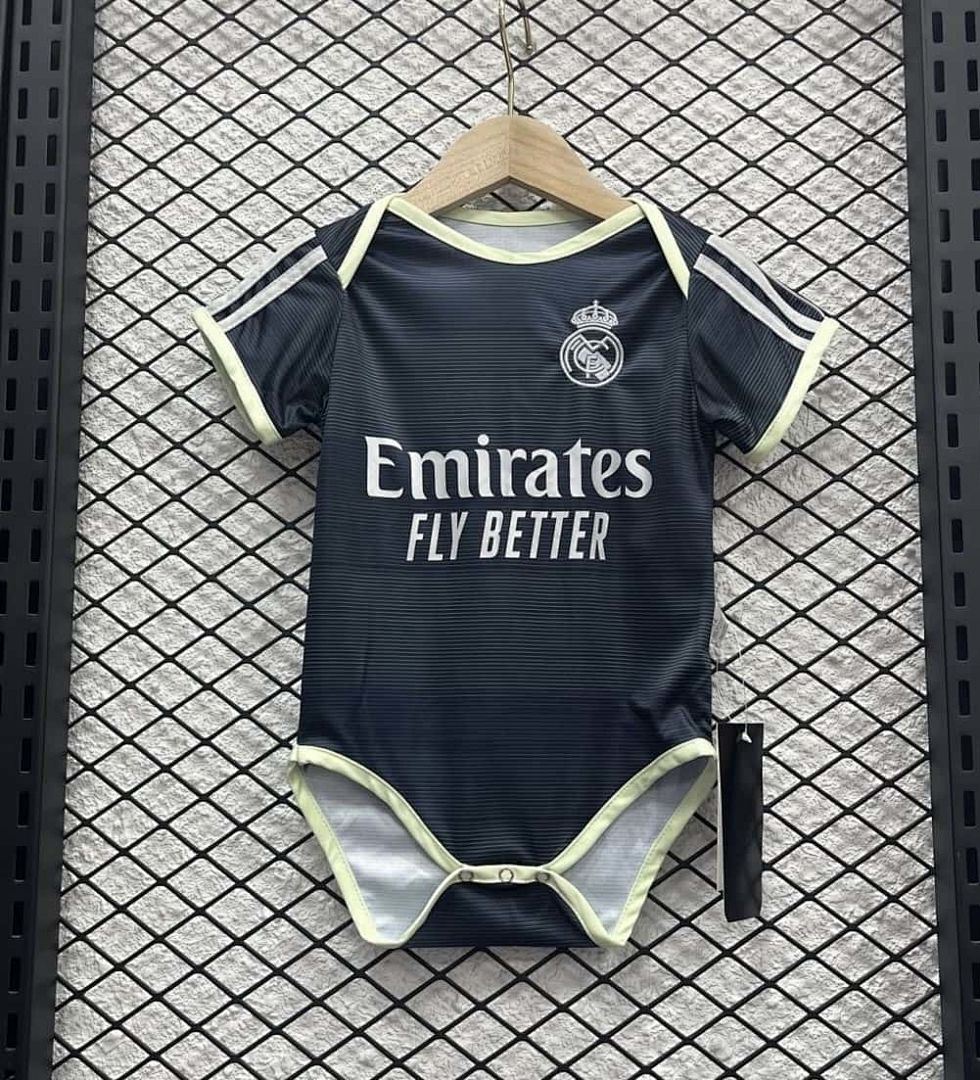 25-26 Real Madrid Away Baby Uniform Cheap Football Jersey Wholesale Yupoo