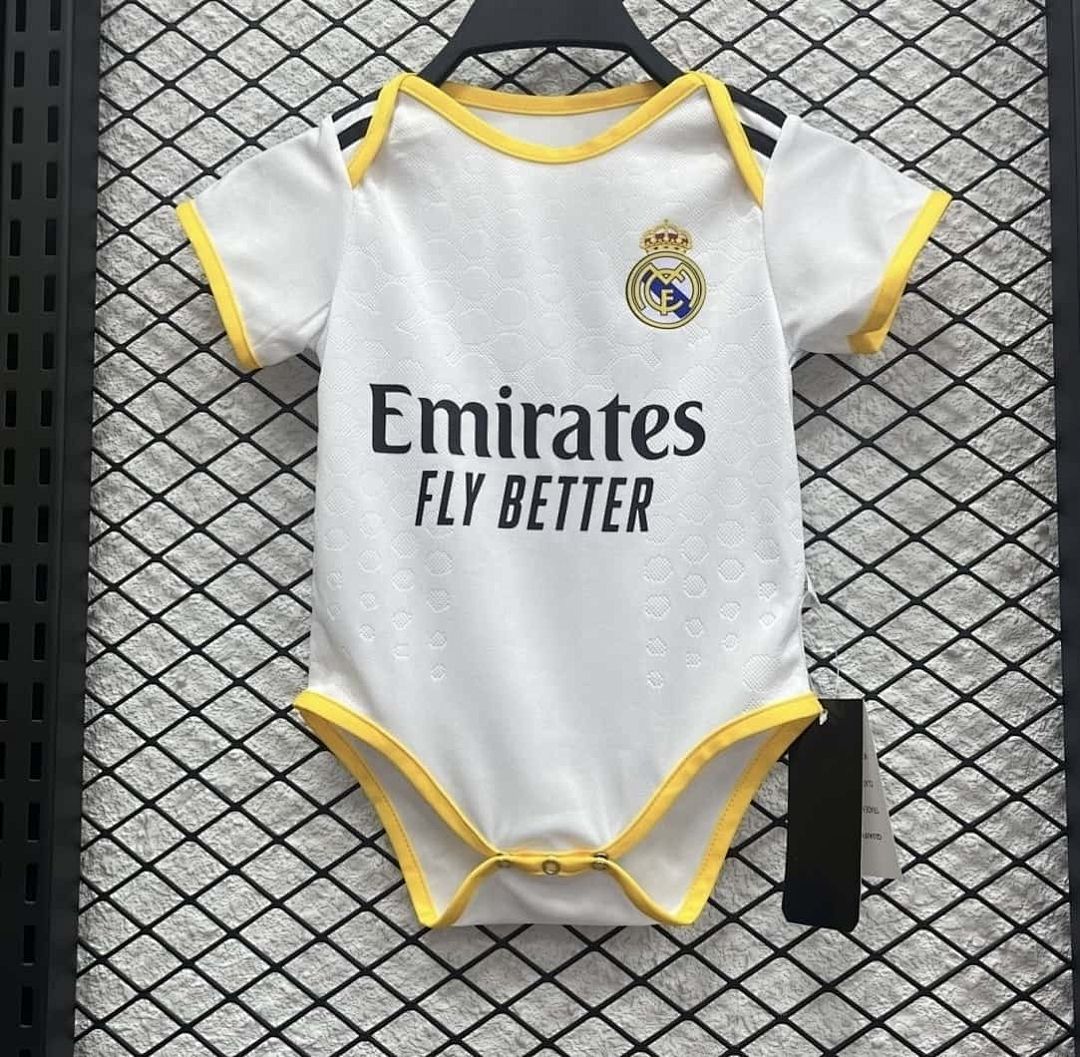 25-26 Real Madrid Home Baby Uniform Cheap Football Jersey Wholesale Yupoo