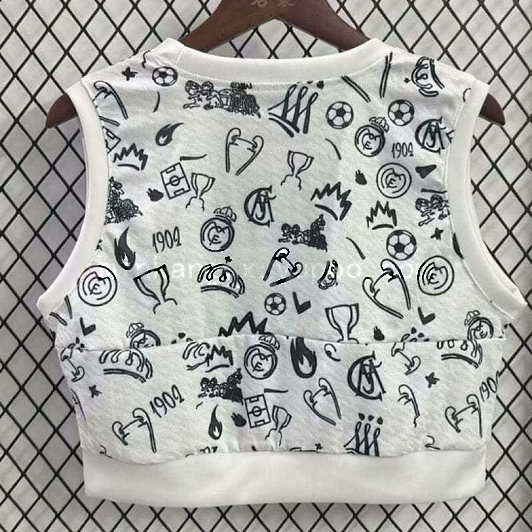 25-26 Real Madrid Women's Vest Special Edition Kit S-XL Cheap Football Jersey Wholesale Yupoo 2