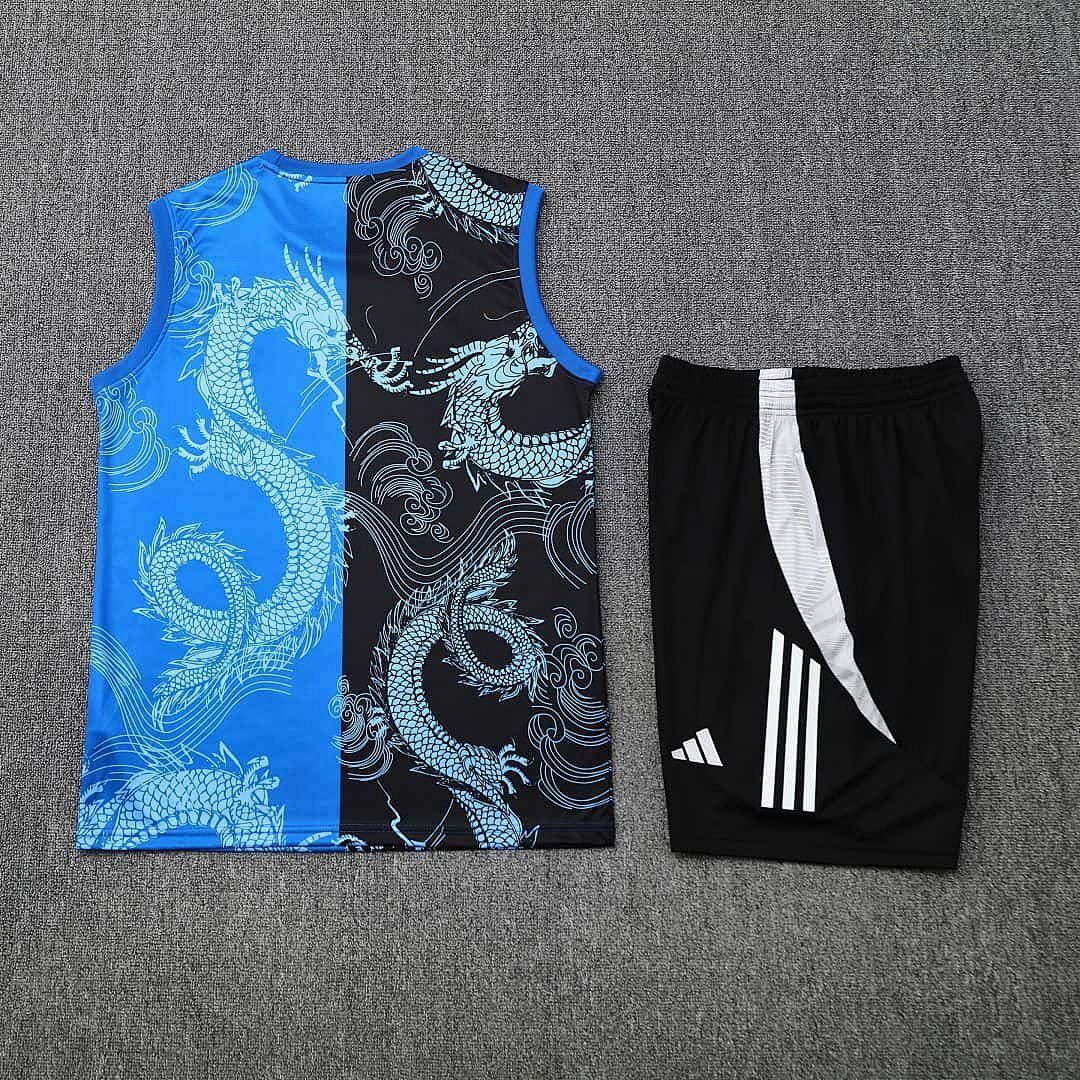 25-26 Real Madrid Black&amp;Blue Dragon Training Kits Tracksuits Cheap Football Jersey Wholesale Yupoo 4