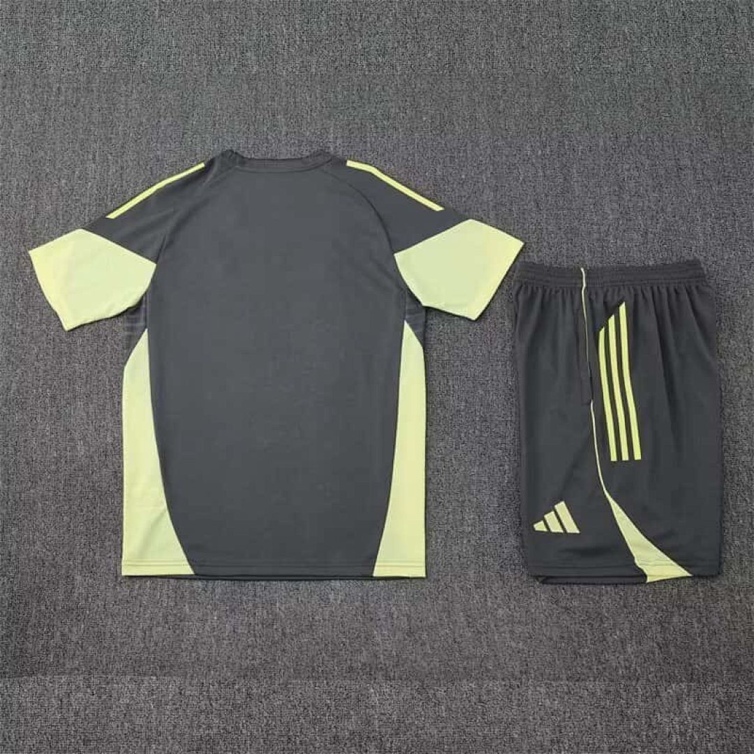 25-26 Real Madrid Grey&amp;Green Training Kits Football Tracksuits Cheap Football Jersey Wholesale Yupoo 2
