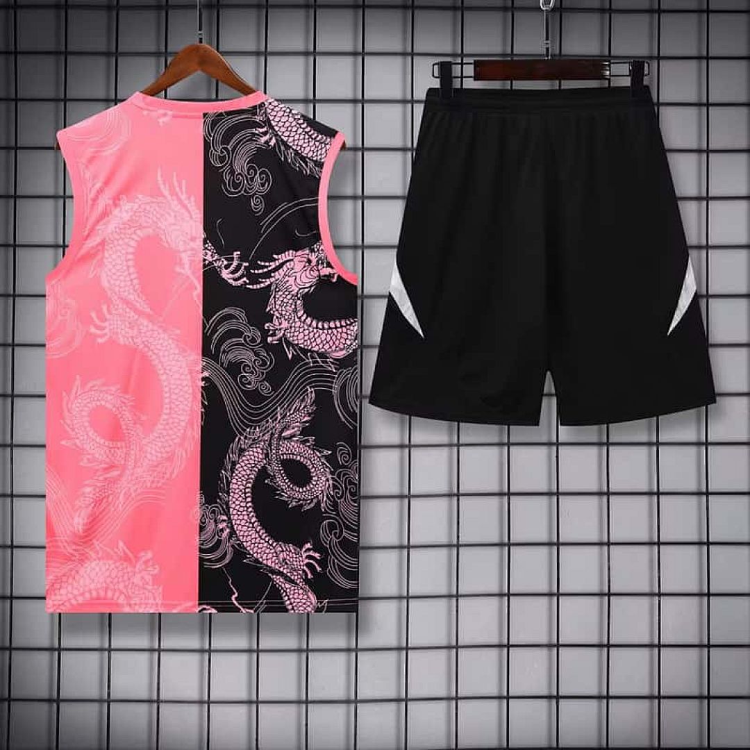 25-26 Real Madrid Pink&amp;Black Dragon Training Kits Tracksuits Cheap Football Jersey Wholesale Yupoo 3