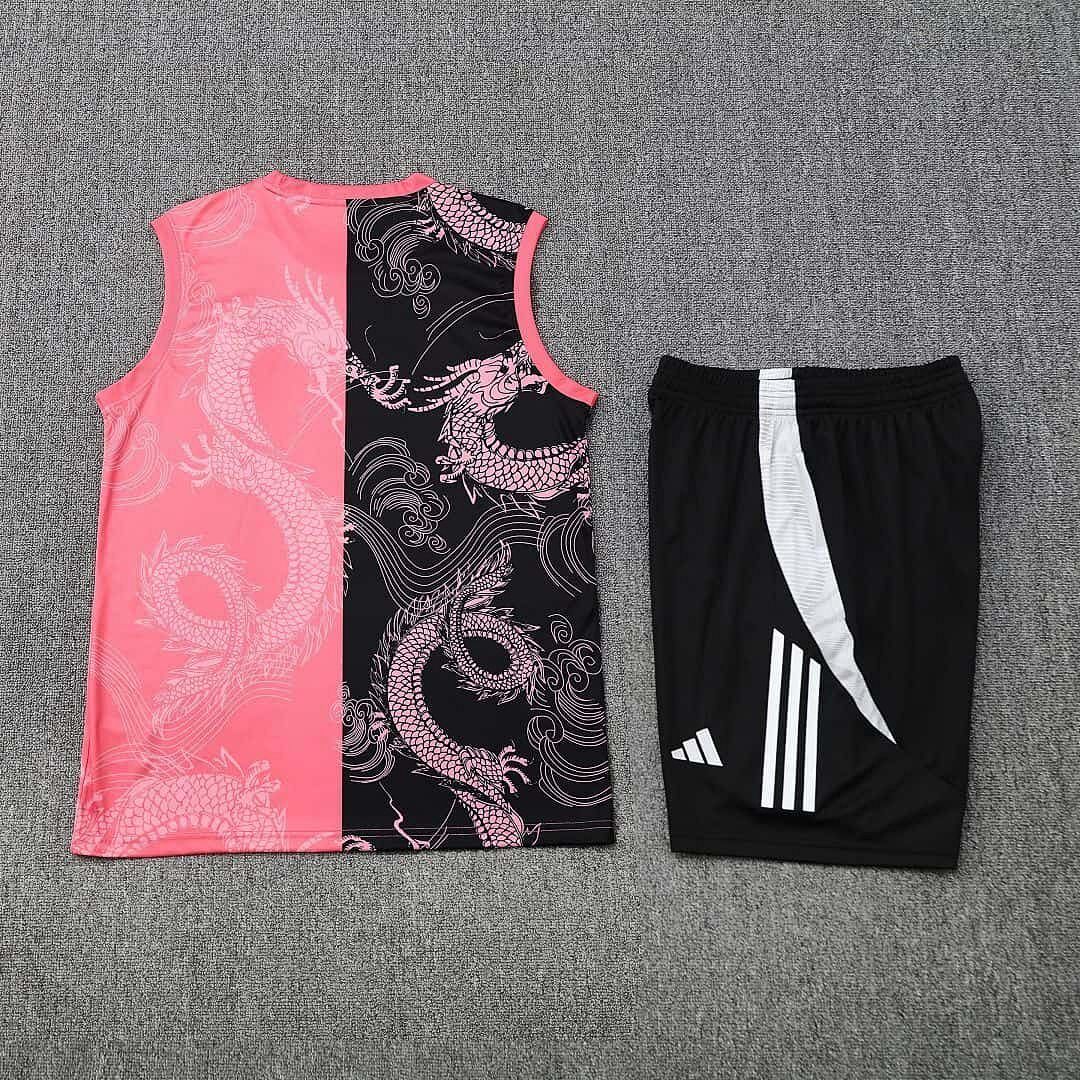 25-26 Real Madrid Pink&amp;Black Dragon Training Kits Tracksuits Cheap Football Jersey Wholesale Yupoo 4