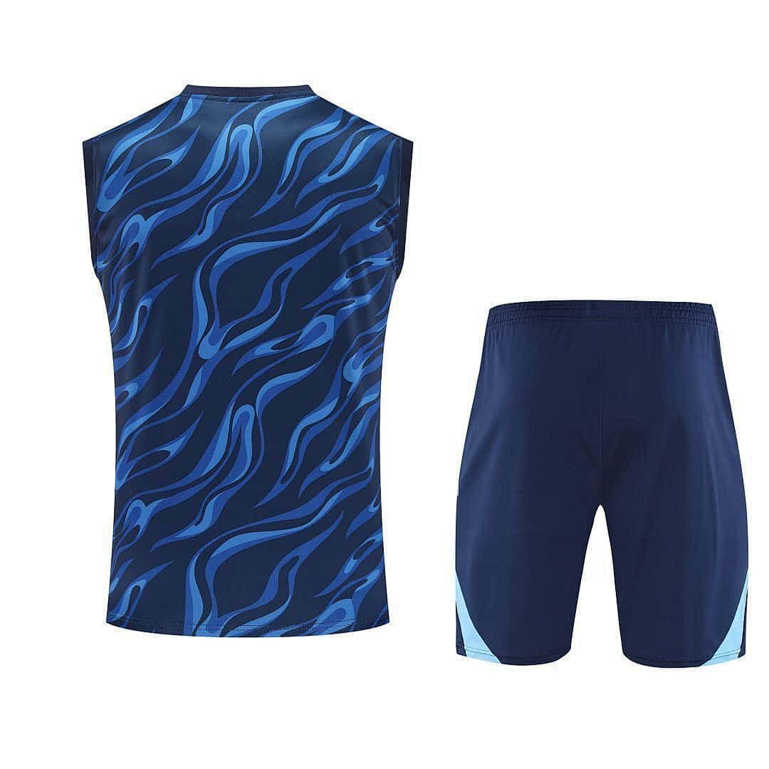 25-26 Real Madrid Training Kits Blue Football Vest Suits Cheap Football Jersey Wholesale Yupoo 6