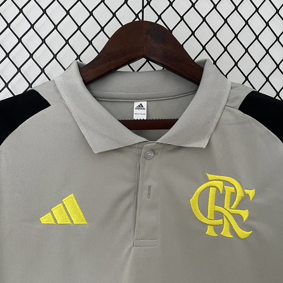 24_25 polo Flamengo Training Wear Gray S-XXL 2