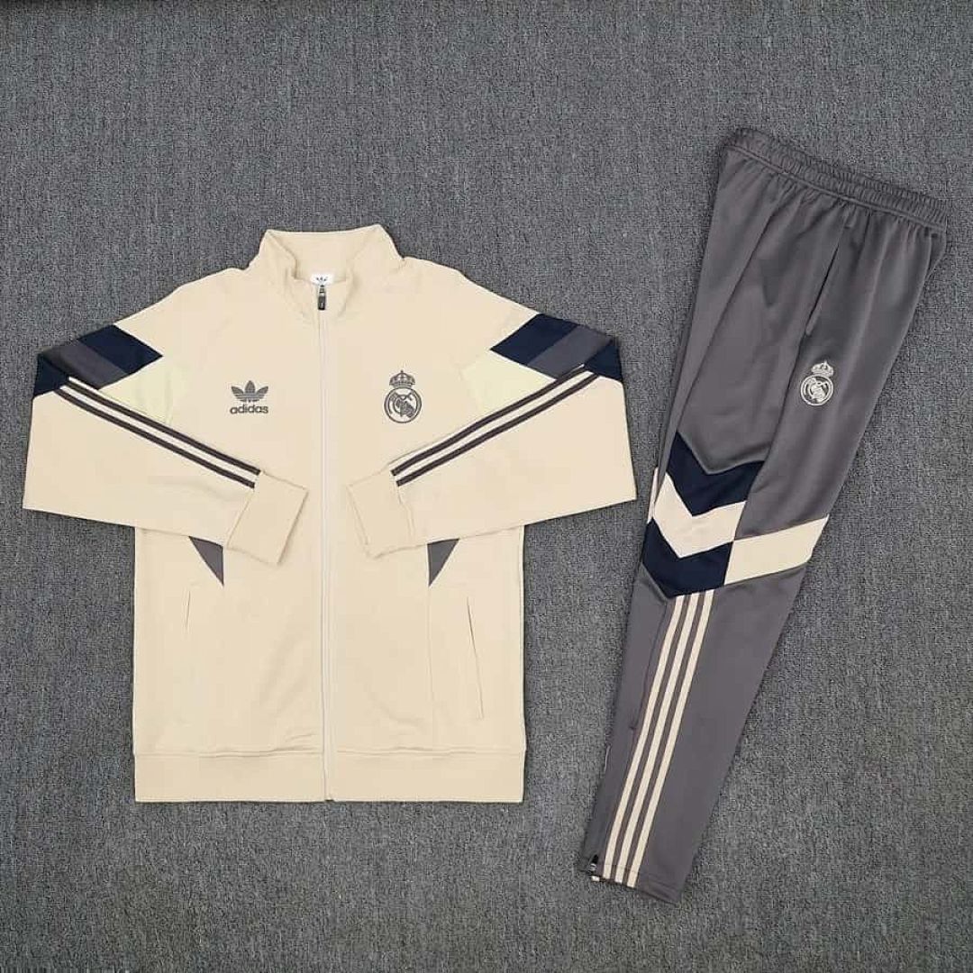 25-26 Real Madrid Yellow Tracksuits Long Jacket Suits Cheap Football Jersey Wholesale Yupoo 3